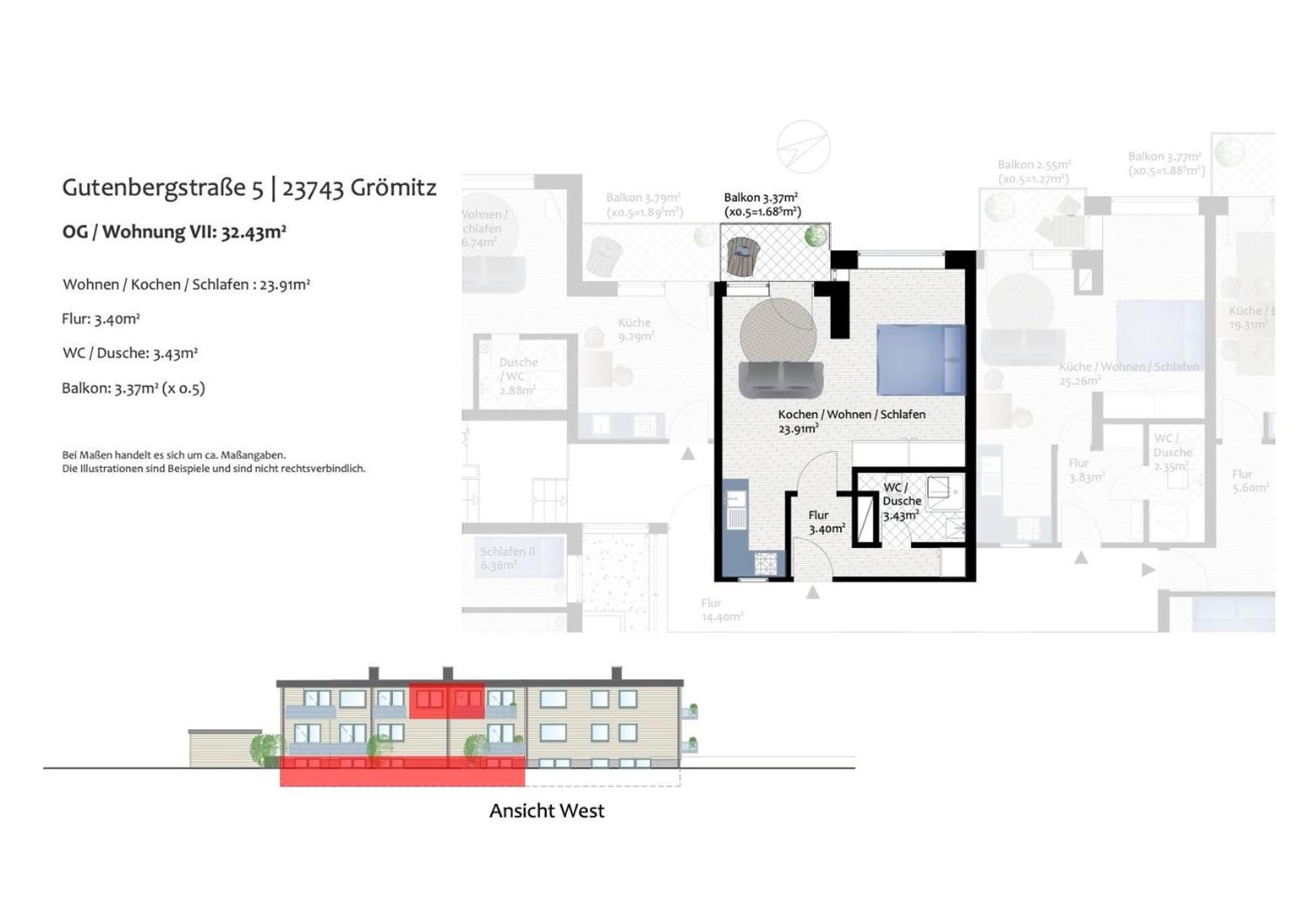 Ostsee-Quartier 7 Gutenbergstrasse 5 Apparto 그로미츠 외부 사진